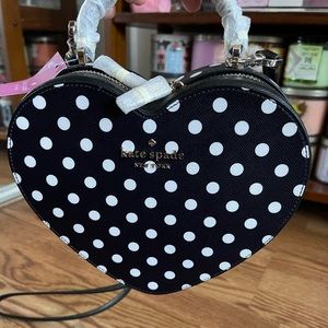 Kate Spade Love Shack Heart Purse Bag Black